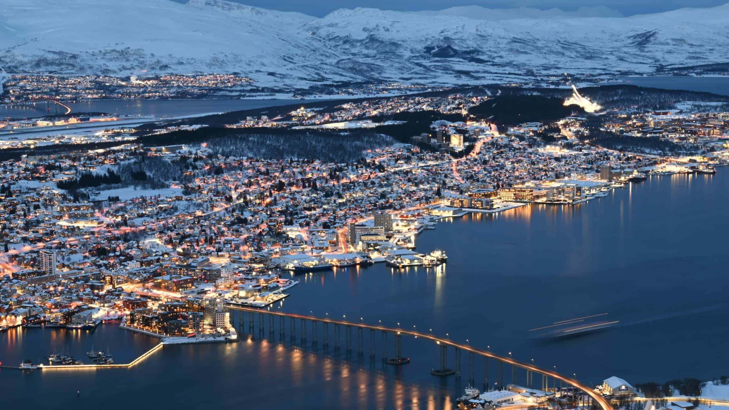 Picture overlooking Tromsø city