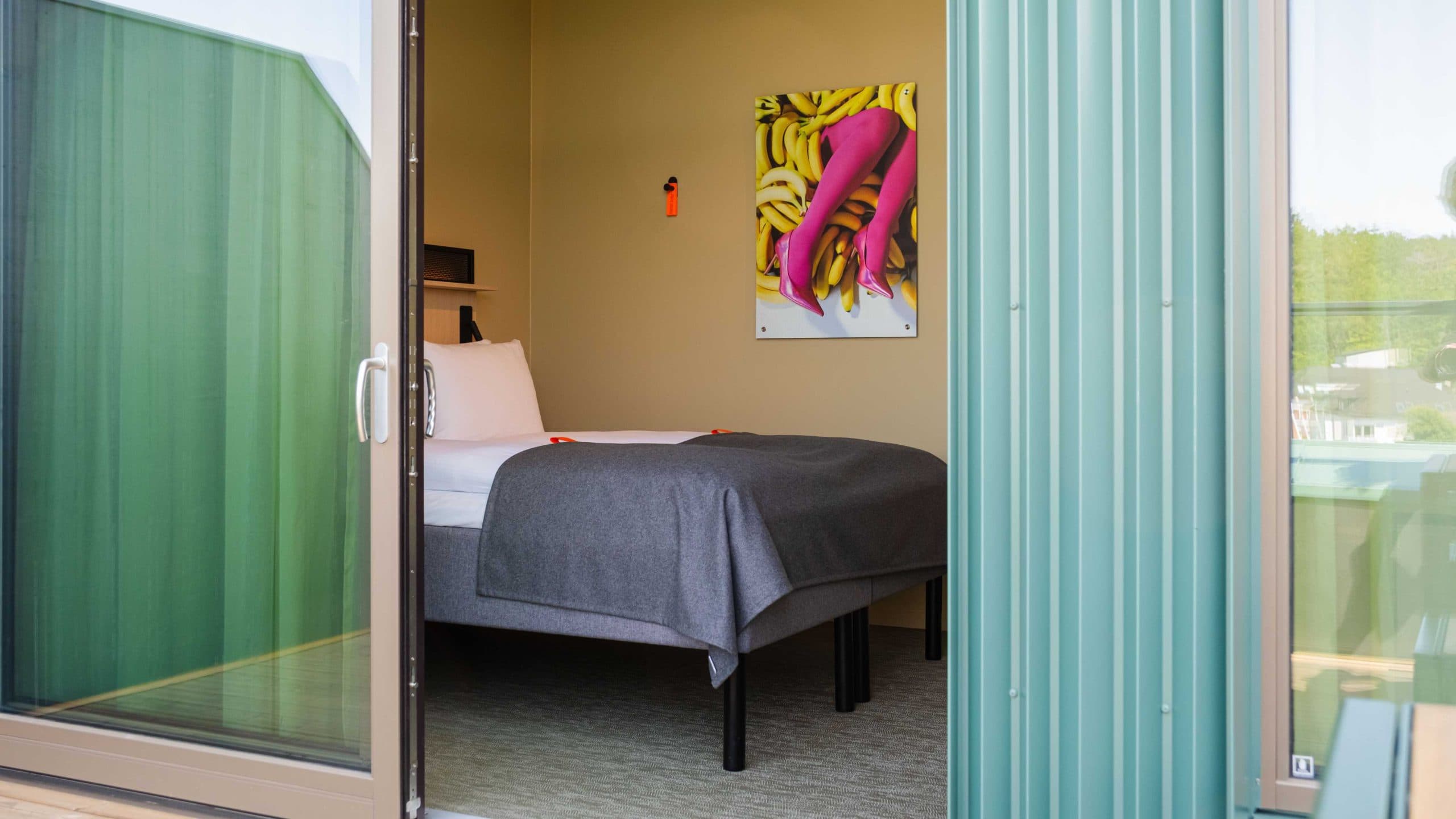 The double room with balcony at Citybox Kristiansand